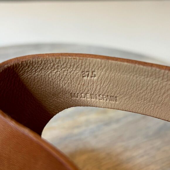 Rag & Bone Women's Espadrille Brown Leather Wedge Sandals US Size 7.5 EU 37.5 - Picture 11 of 12